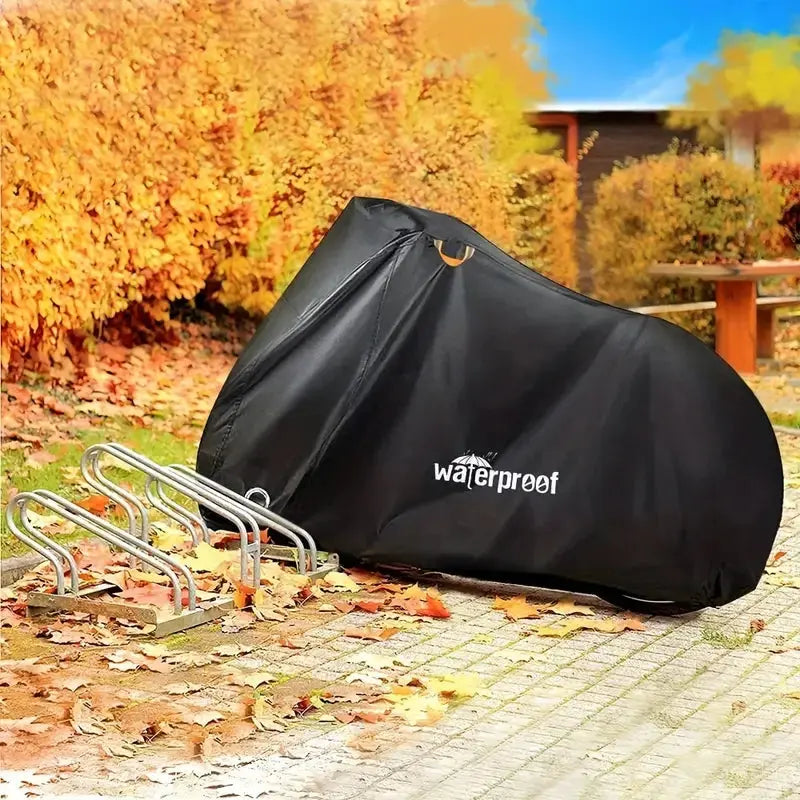 Wasserdichte 3-lagige Fahrradabdeckung für E-Bike und Outdoor. Optimaler Schutz vor Regen, Staub & UV.