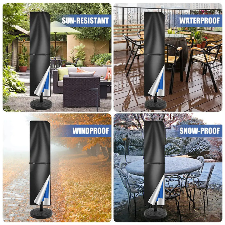 Gartenschirm Abdeckung: Robuste Schutzhülle wasserdicht, UV-beständig für Terrasse & Gartenmöbel.