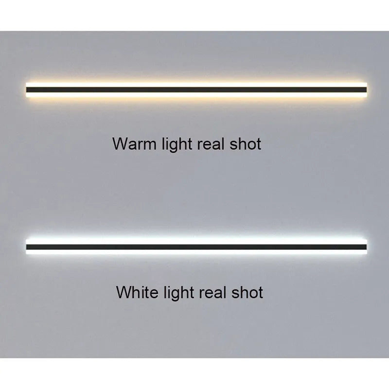 Stilvolle LED Außenbeleuchtung, eine moderne Wandlampe für eine elegante Atmosphäre im Garten.