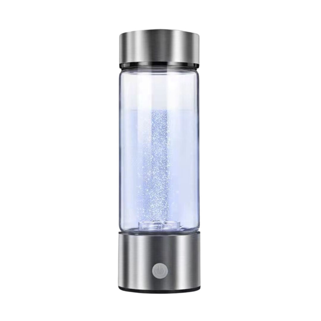 Unisex HydroPro Wasserstoff-Wasserflasche aus Borosilikatglas für verbesserte Hydration & Gesundheit.