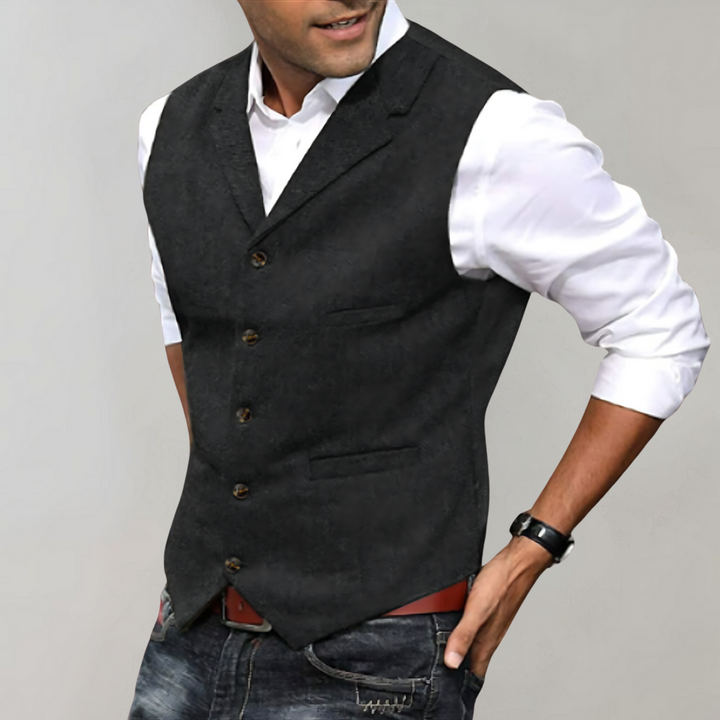 Schicke Herren Weste, slim fit, in elegantem Design, perfekt für Business-Looks oder gehobene Freizeit.