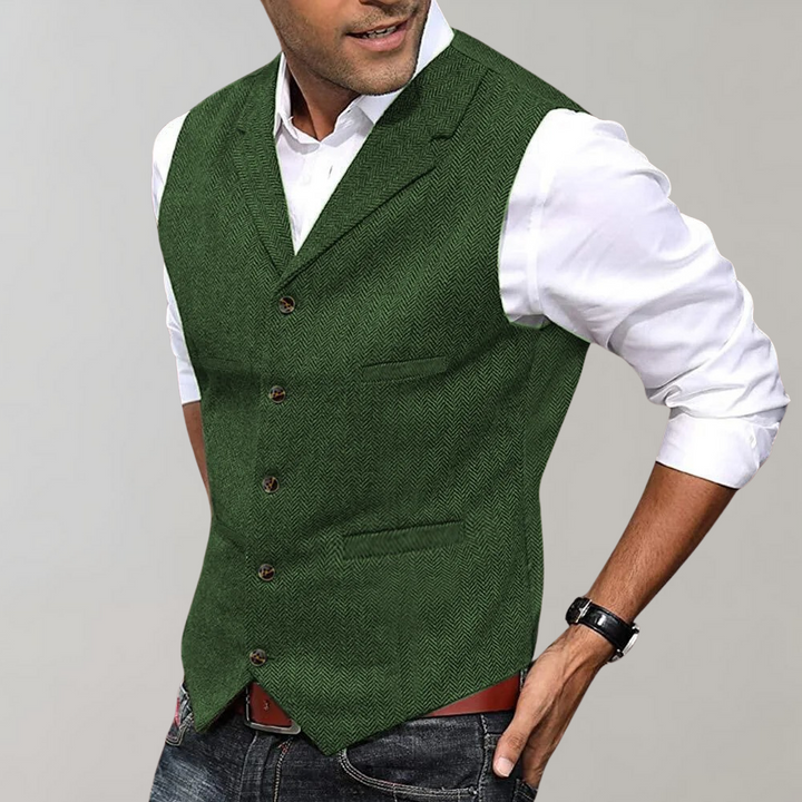 Elegante Herrenweste für Business und Freizeit, stilvoll & vielseitig, slim fit.