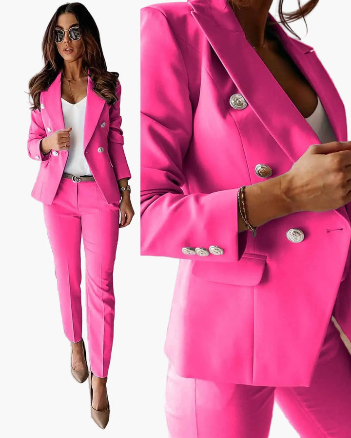 Elegante Business Hose für Damen Anzug Set. Gerader Schnitt, bequem & professionell für den Arbeitsalltag.