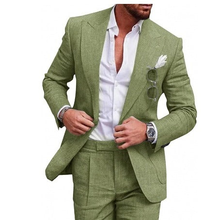 Vielseitiger Leinen-Herrenanzug Felix, ideal für Business, Sommer und Freizeit. Moderne Herrenmode, bequem und schick.
