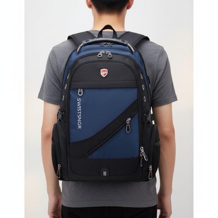 Vielseitiger Arbeitsrucksack AquaGuard, unisex, mit sicheren Fächern, wasserdicht und komfortabel zu tragen.