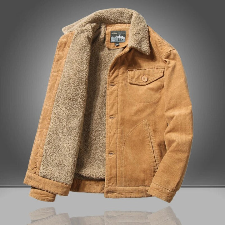 Moderne Herrenjacke elvoria uk20251016 mit warmem Futter. Stilvolle Freizeit- & Herbstjacke für jeden Mann.