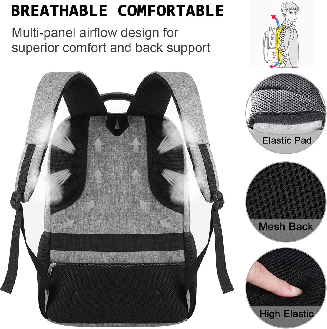 Geräumiger Laptop Rucksack SmartBack, wasserdicht & sicher, ideal für 15-Zoll-Laptops.