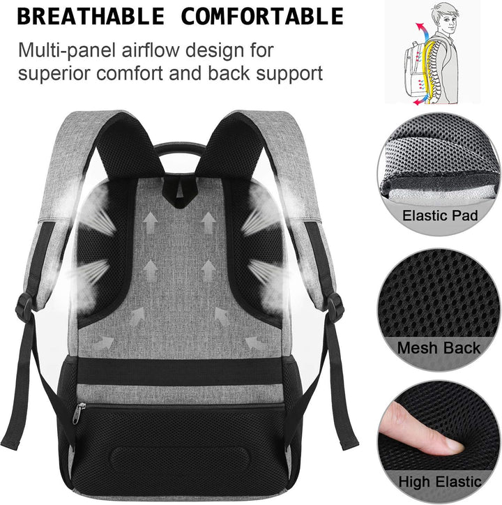 Geräumiger Laptop Rucksack SmartBack, wasserdicht & sicher, ideal für 15-Zoll-Laptops.
