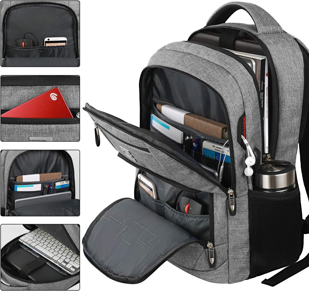 Sicherer Reiserucksack SmartBack, wasserdicht, mit Anti-Diebstahl-Tasche & USB-Anschluss.