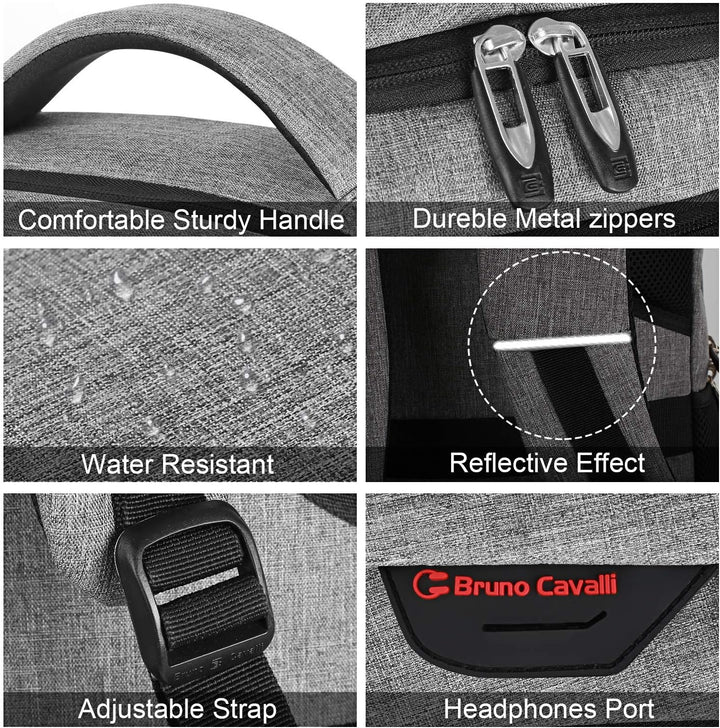Funktionaler Bürorucksack SmartBack mit Anti-Diebstahl-Fach & USB-Ladefunktion.