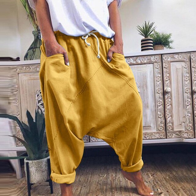 Herren Bohemian Haremhose Luca, locker und bequem, ideal als Freizeithose für entspannte Tage oder den Sommer.
