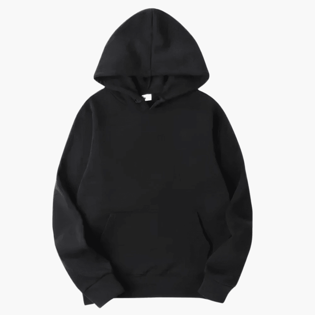 Herren klassischer Casual Hoodie in Grau, bequem und vielseitig für Alltag und Freizeit. Lockere Passform.
