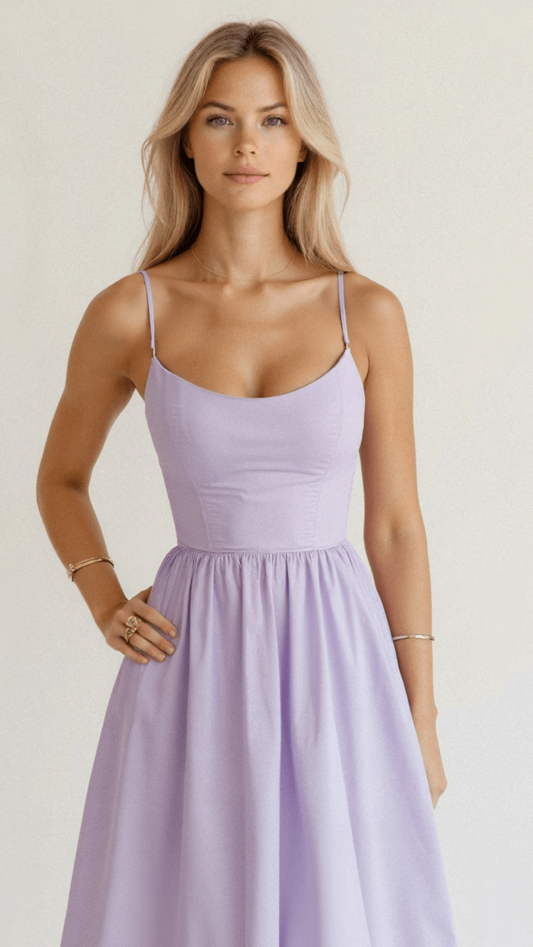 Stilvolles A-Linien-Midikleid für Damen. Ascot-Stil, perfekt als elegantes Hochzeitsgast-Sommerkleid.