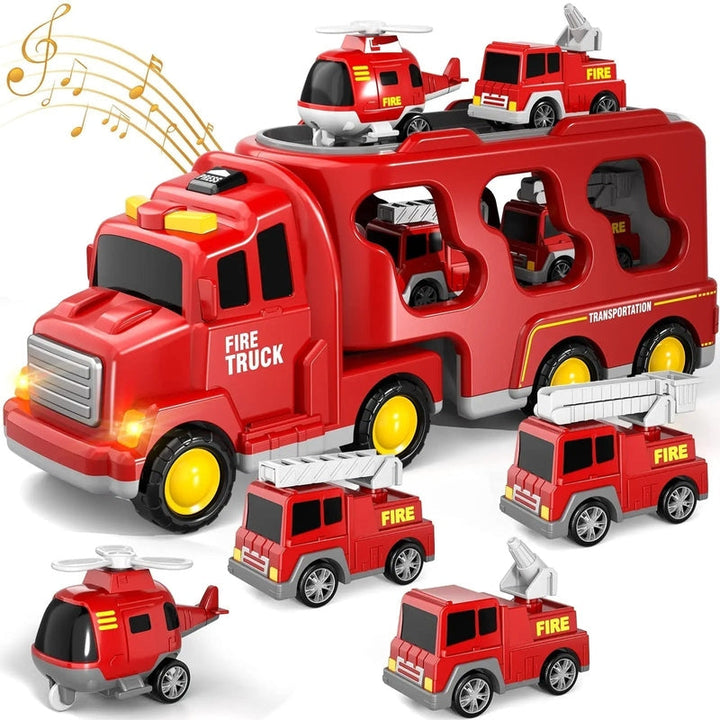 Detailreicher interaktiver Spielzeugtruck mit Licht und Sound; vielseitiges Fahrzeugspielzeug aus ABS für drinnen & draußen.