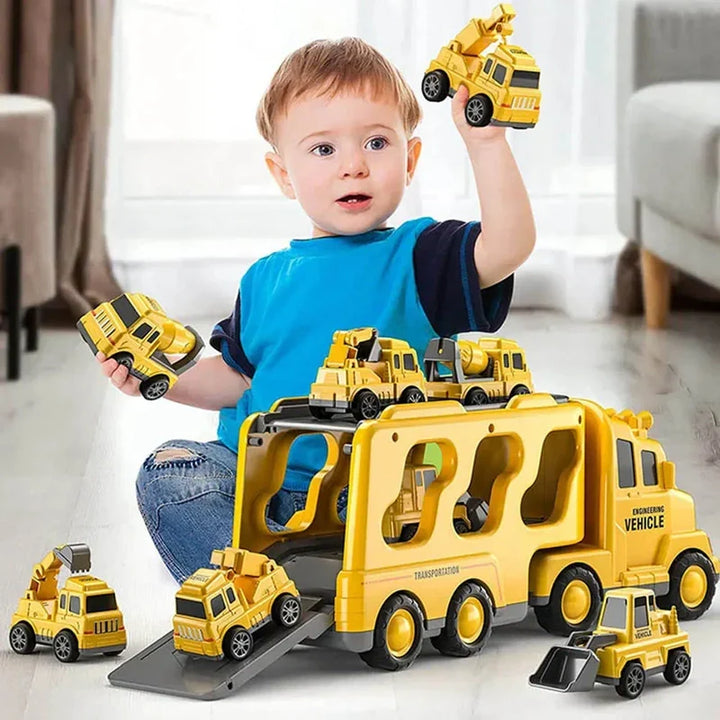 Interaktiver Spielzeugtruck für Kinder mit Licht & Sound; robustes ABS Fahrzeugspielzeug, ideal für Jungen & Mädchen.
