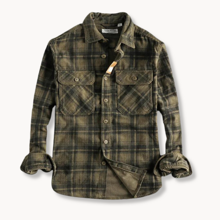 Herren Langarmhemd mit strukturierter Oberfläche, klassischer Passform für Smart Casual Looks.