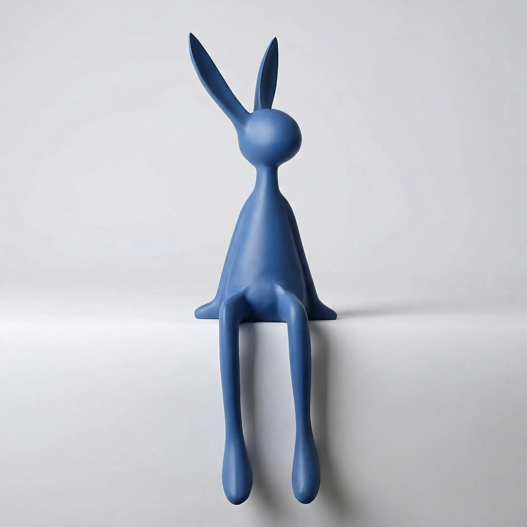Moderne, elegante Hasenfigur als stilvolles Wohnaccessoire. Perfekte minimalistische Tierfigur für Ihr Zuhause.