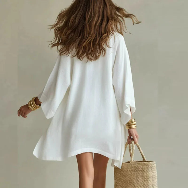 Bequeme Damen Shorts passend zum Kimono Zweiteiler Set. Ideal für Strand und Urlaubskleidung.