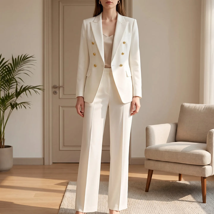Eleganter Damen Zweiteiler Hosenanzug Tracey. Stilvolle Business & Festmode für Damen.