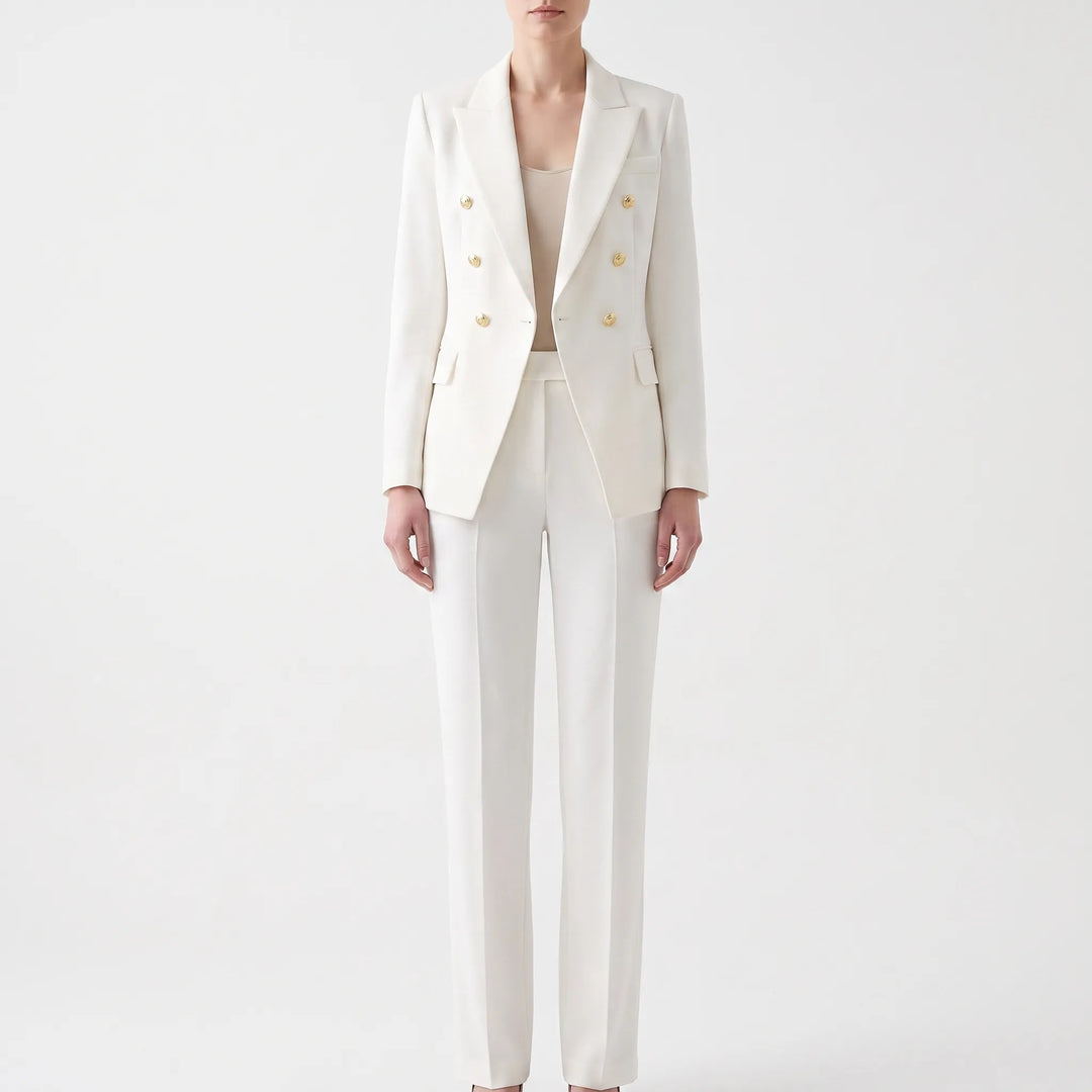 Damen Zweiteiler Hosenanzug Tracey, ideal als Büro Outfit. Moderner Business Look, bequeme Passform.