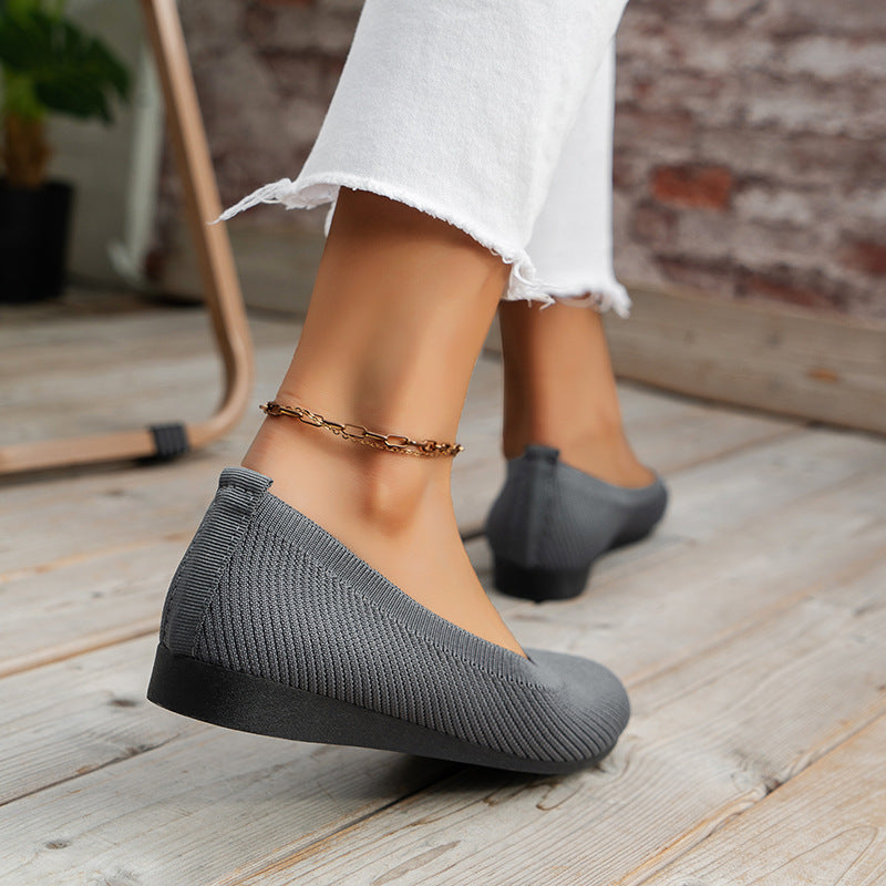 Orthopädische Flachschuhe Mia für Damen: Stilvolle Ballerinas mit extra Komfort für empfindliche Füße.