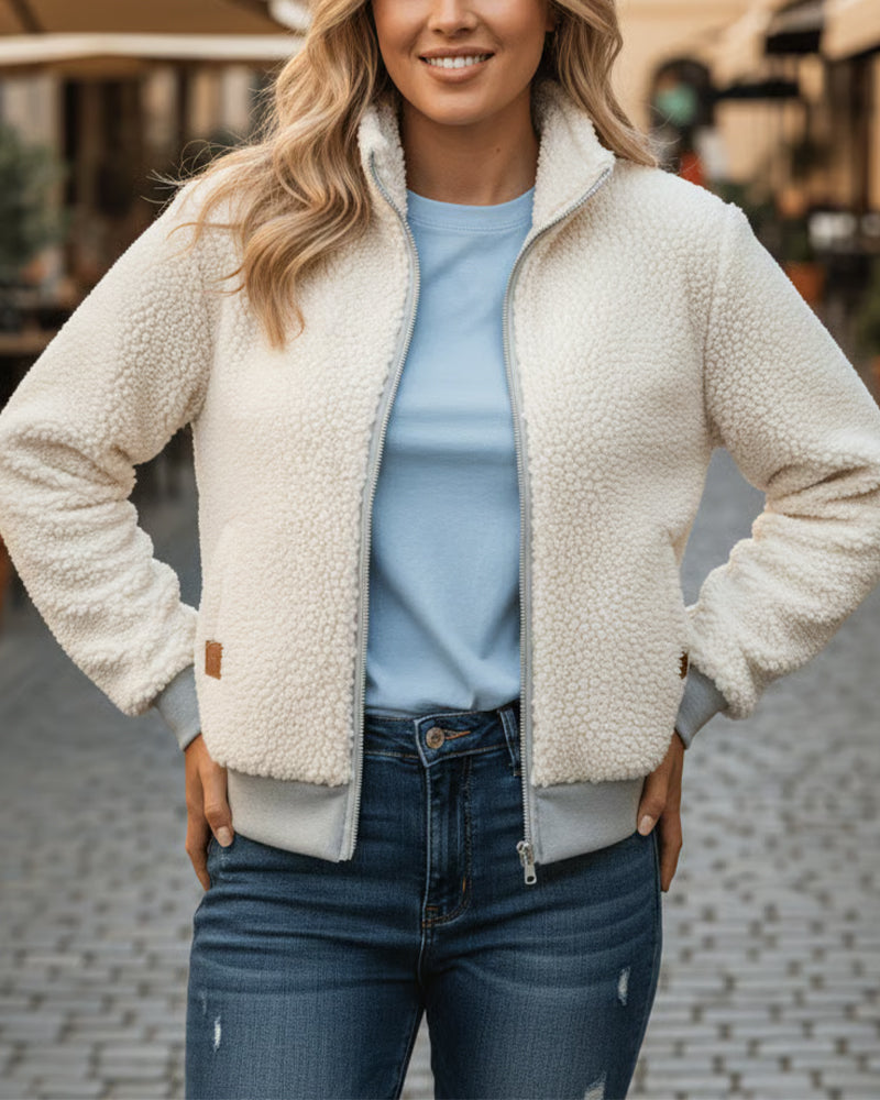 Herren Sweatshirt mit Stehkragen, Reißverschluss & modernem Farbblock-Design, ideal für Freizeit & Herbst.