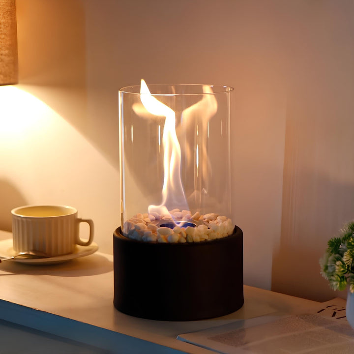 Antik anmutende Öllampe mit klarer Flamme, schafft Gemütlichkeit & ein warmes Stimmungslicht.