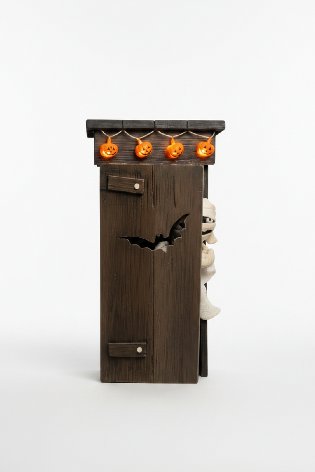 Gruselige, animierte Halloween Mumie mit Bewegung & Soundeffekten als Partydeko für die Halloween Party.