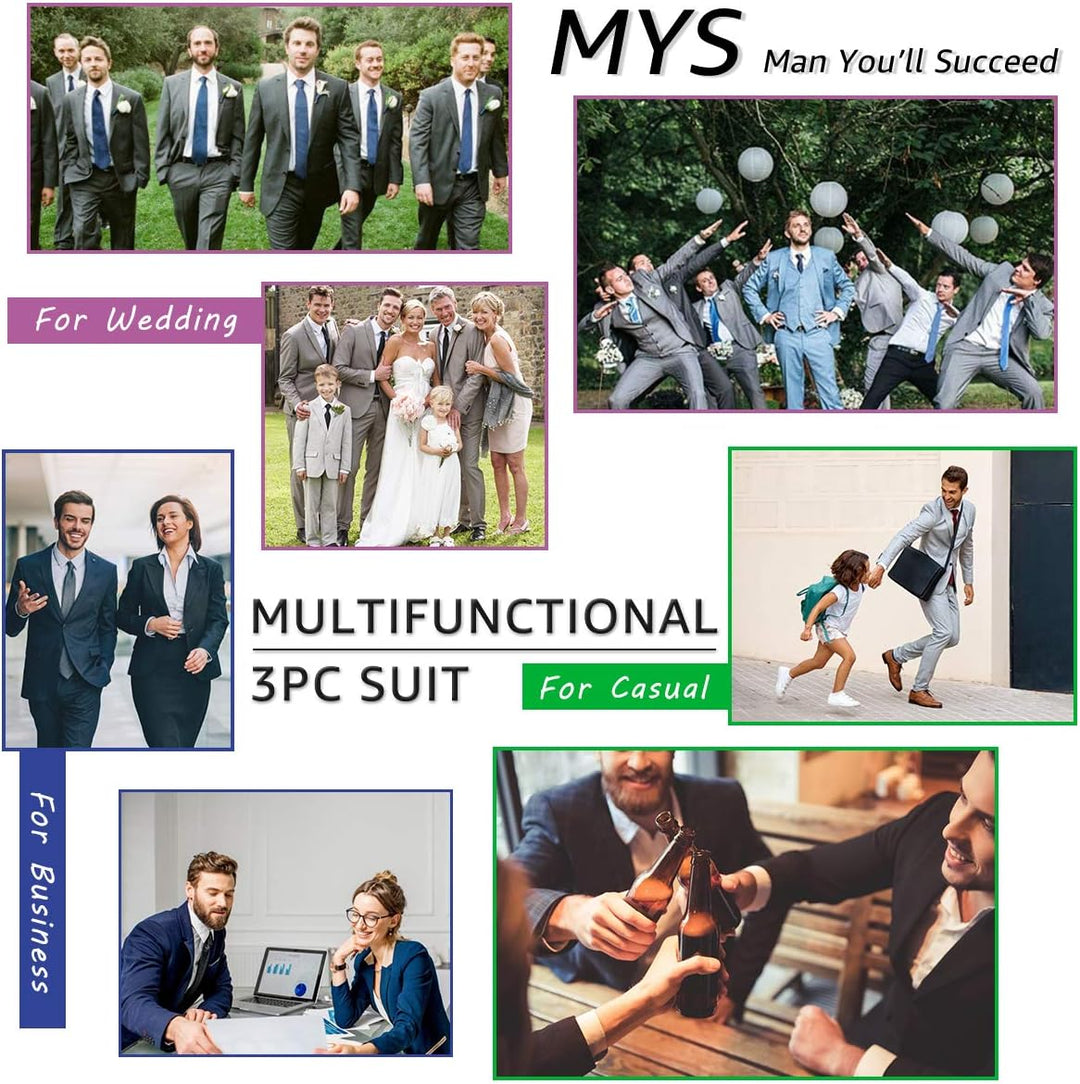 Herren Anzughose, Teil des zweiteiligen Sets. Komfortabel und stilvoll für Business & Hochzeit.