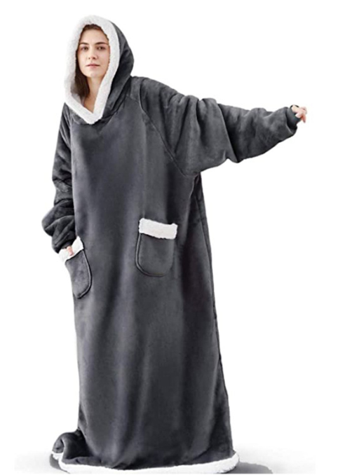Unisex Oversized Hoodie Decke für kuschelige Wärme an kalten Wintertagen, ideal für Zuhause.