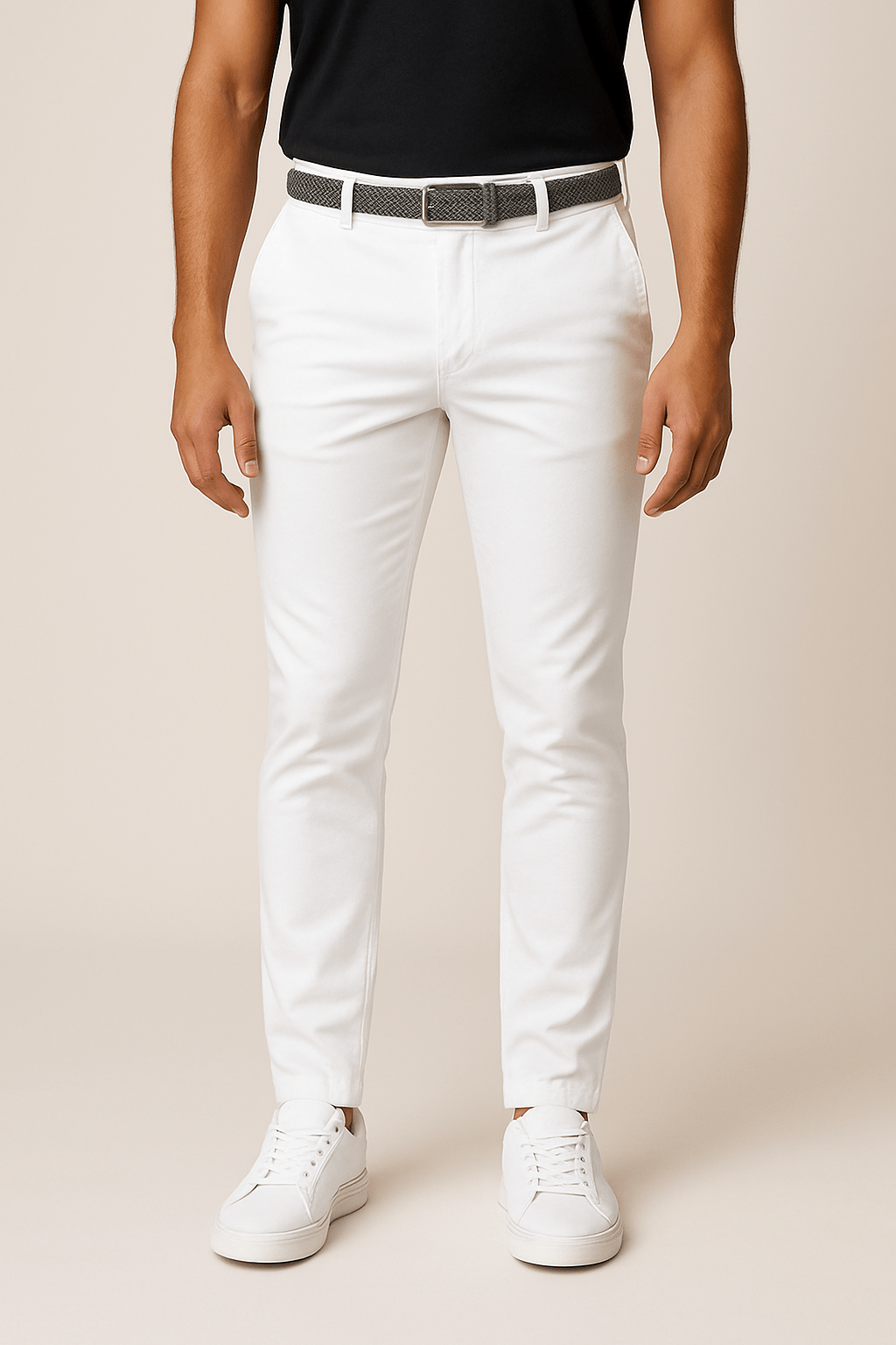 Stylische dunkelgraue Herren Stretchhose, perfekt für den modernen Mann, bietet besten Komfort und Stil.