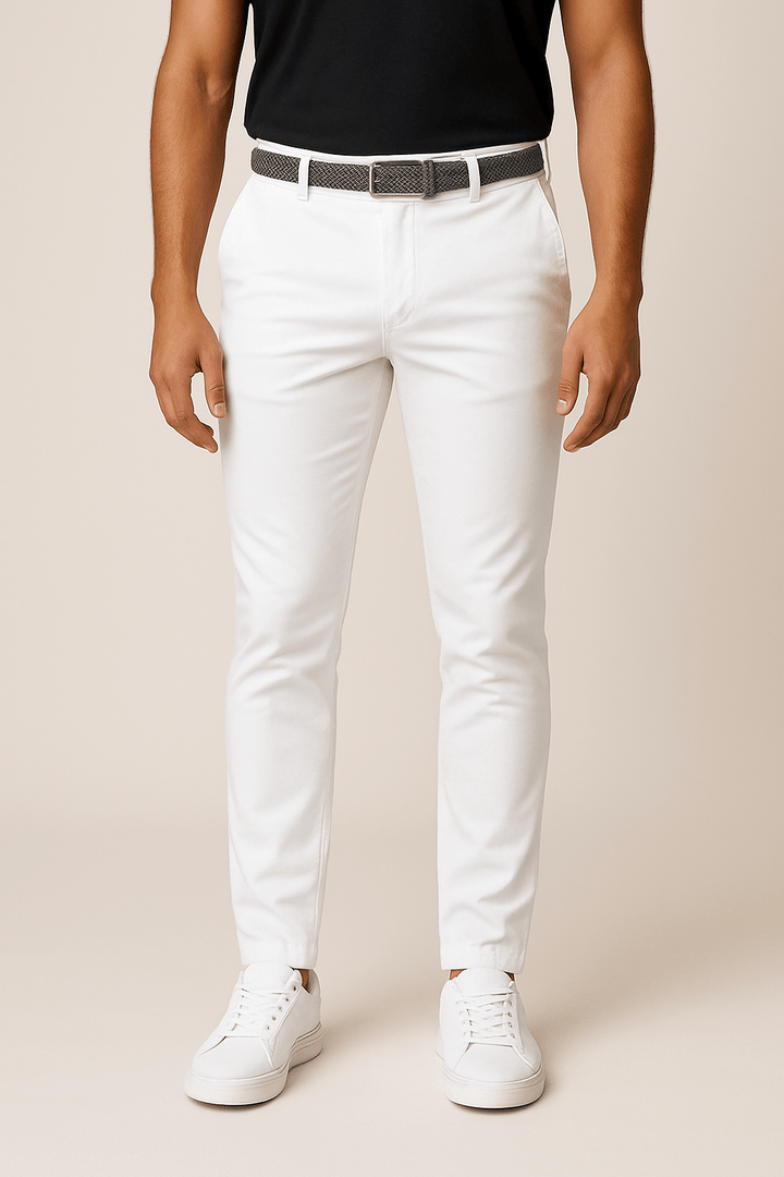 Stylische dunkelgraue Herren Stretchhose, perfekt für den modernen Mann, bietet besten Komfort und Stil.
