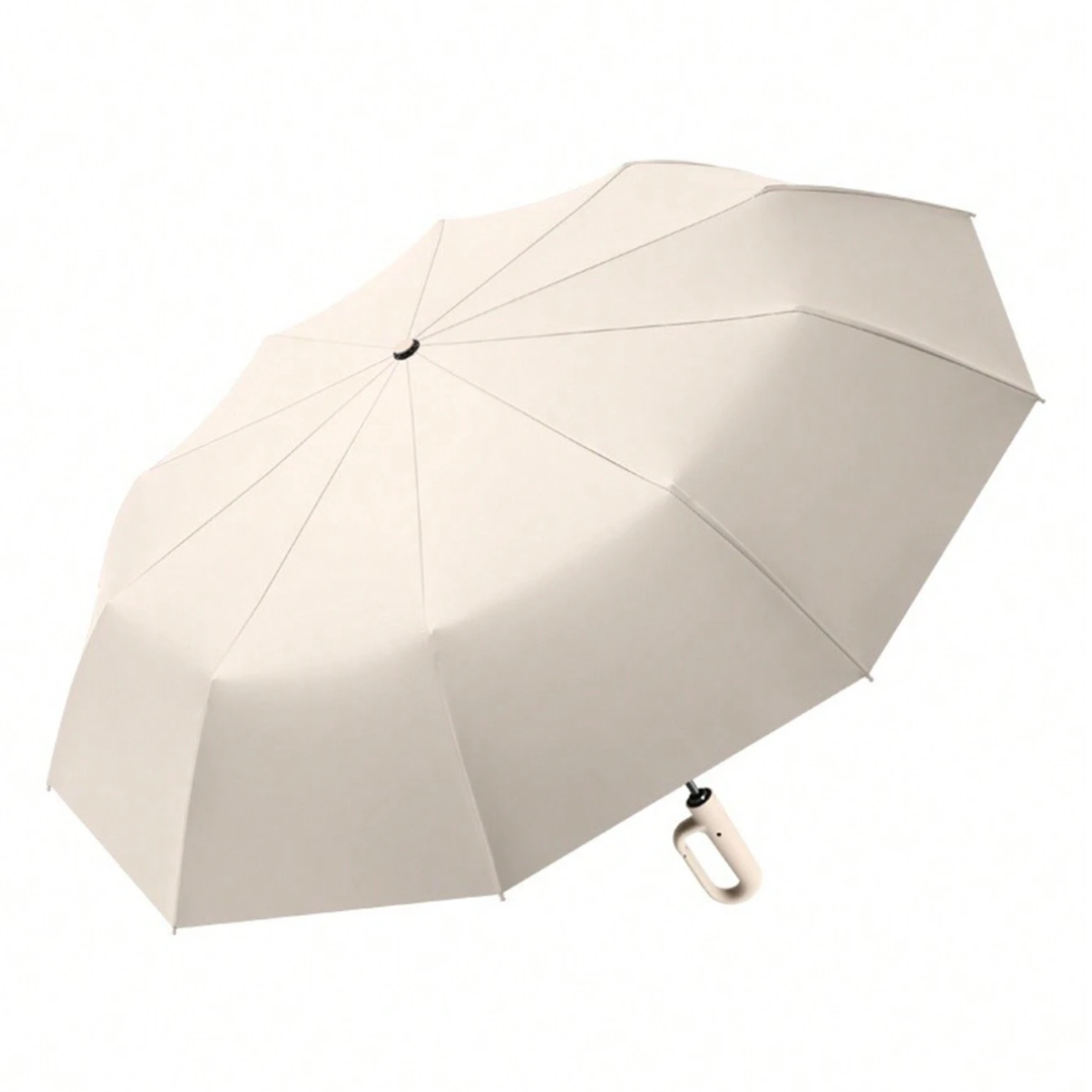 Faltbarer Regenschirm, automatisch, mit UV-Schutz und Reflektor, sicher bei jedem Wetter unterwegs.