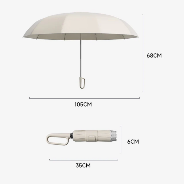 Zuverlässiger Schutz: Automatik-Regenschirm mit Reflektor, leicht & stabil, für jede Jahreszeit.