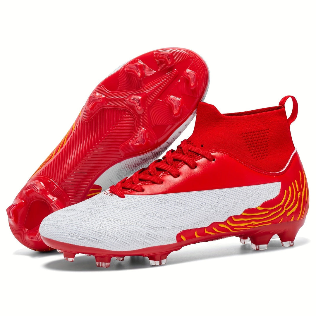 Moderne Unisex Fußballschuhe mit optimaler Traktion für Agilität auf dem Rasen.