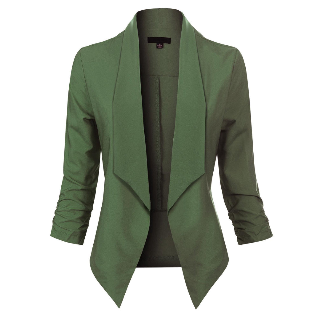 Eleganter offener Damen-Langarm-Blazer für Business, Freizeit und festliche Anlässe.