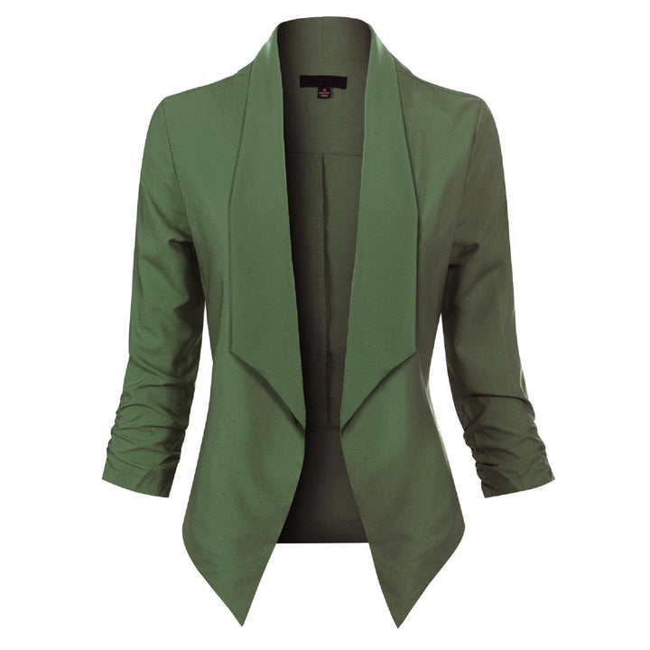 Eleganter offener Damen-Langarm-Blazer für Business, Freizeit und festliche Anlässe.