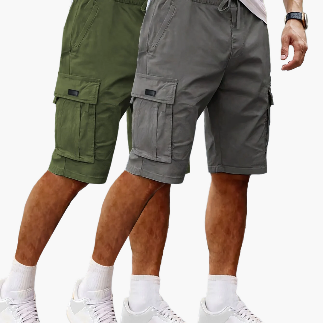 Herren 2er-Pack Shorts für Outdoor & Freizeit, robust und bequem, ideal für den Sommer. [[lstfy-media:16]]