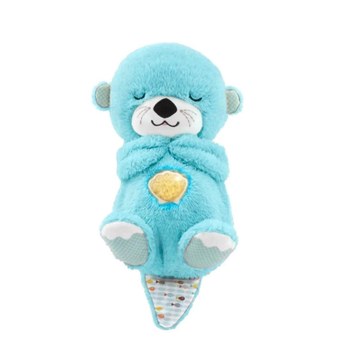Geschenk Baby: Atmender Plüsch-Otter mit Atembewegung, Soundeffekten & Nachtlicht, ideal als Schlafhilfe.