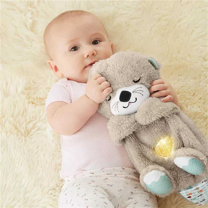 Niedliches Plüschtier-Kuscheltier mit Atemfunktion & beruhigenden Melodien als Schlafhilfe für Baby & Kinder.