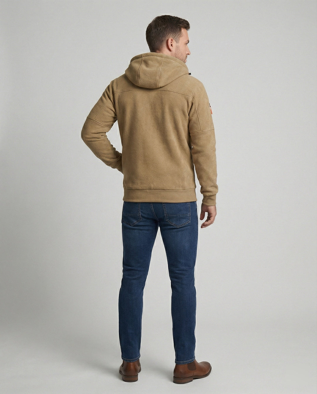 Herren Freizeitjacke SlimFit, Kapuzenjacke mit Reißverschluss. Vielseitig, komfortabel und stilvoll für den Alltag.