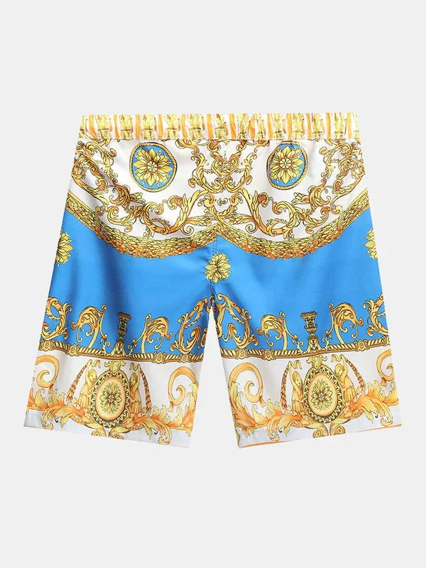 Hochwertiger Herren Sommer Zweiteiler im Barock-Look; kombiniert klassische Eleganz mit modernem Komfort.