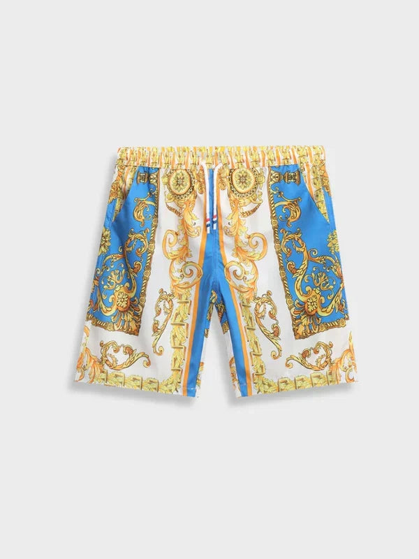 Der Herren Sommer Zweiteiler: Ein luxuriöses Barock-Design für Ihr elegantes Sommer Outfit.