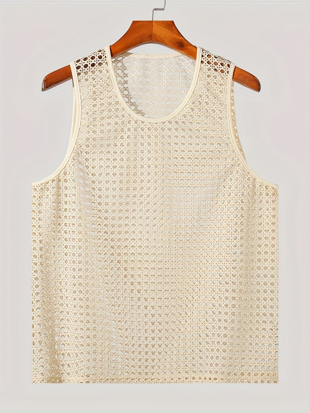 Herren Netz-Tanktop, luftig und modern für Sommer-Outfits und Trendsetter.