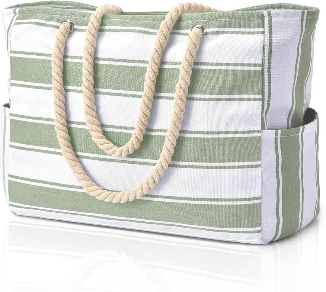 Geräumige Oversized Strandtasche für Damen, wasserdicht & sanddicht, perfekt als Badetasche oder Reisetasche.