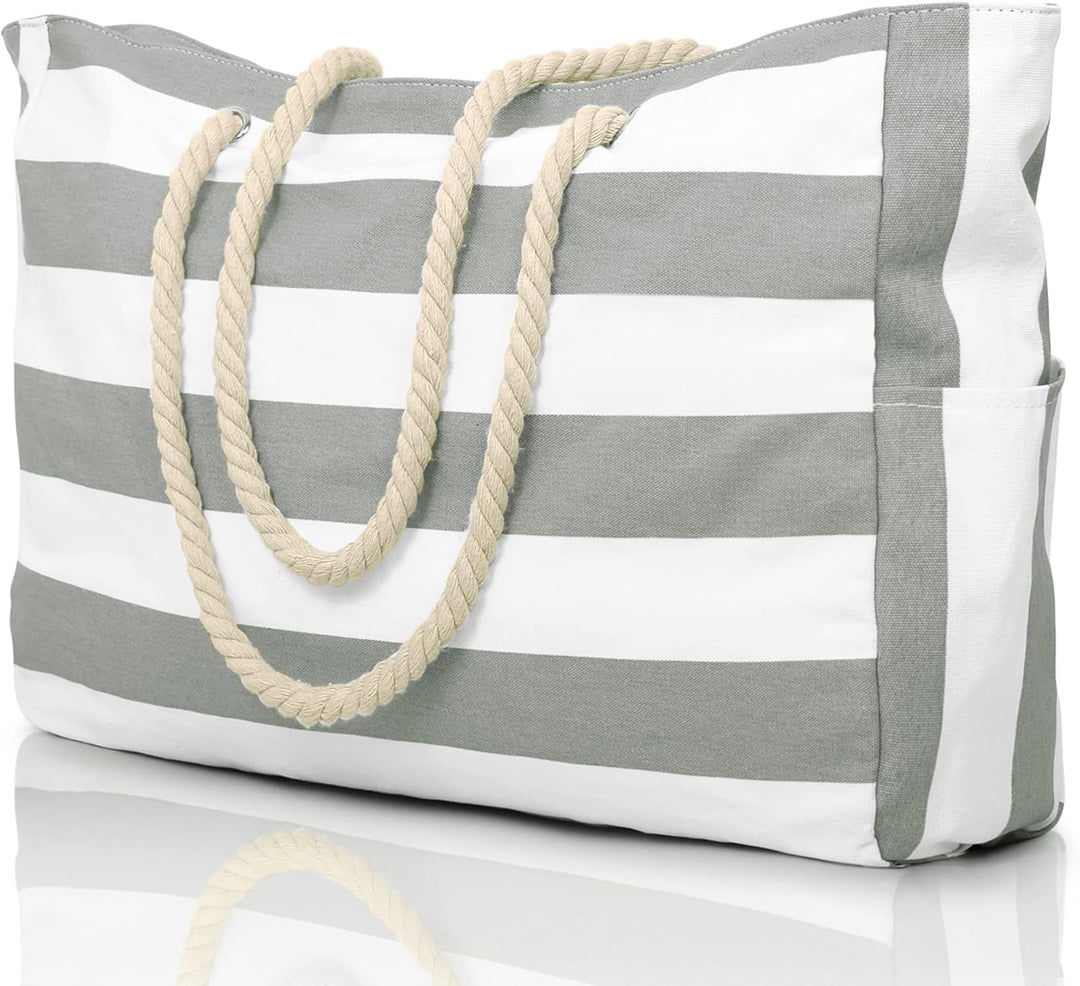 Robuste Damen Strandtasche, wasserabweisend und sanddicht, ideal für Strand, Pool & Reise. Praktisch & groß.