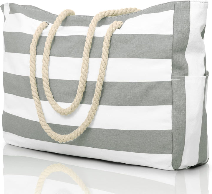 Robuste Damen Strandtasche, wasserabweisend und sanddicht, ideal für Strand, Pool & Reise. Praktisch & groß.