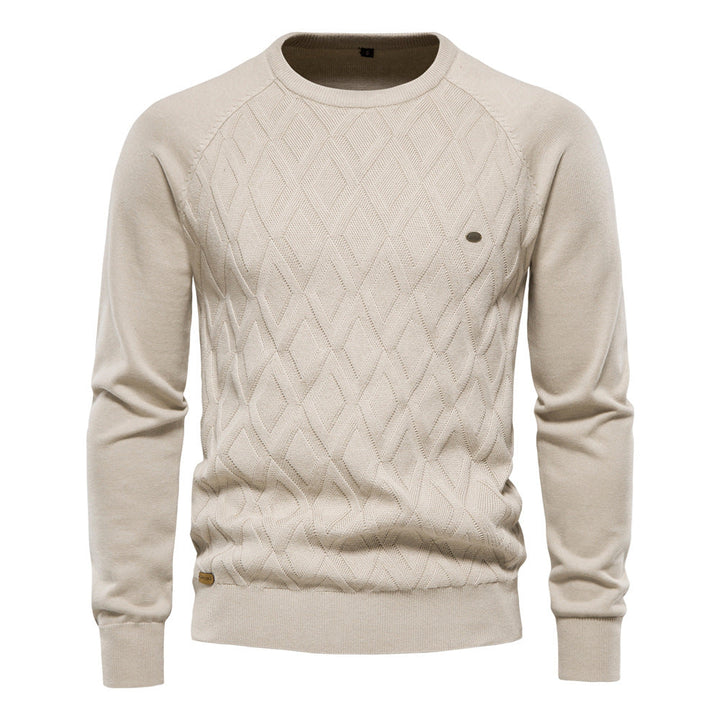 Bequemer Herren Oxford Pullover in Schwarz. Ideal für kalte Herbst- und Wintertage. Klassischer Stil.