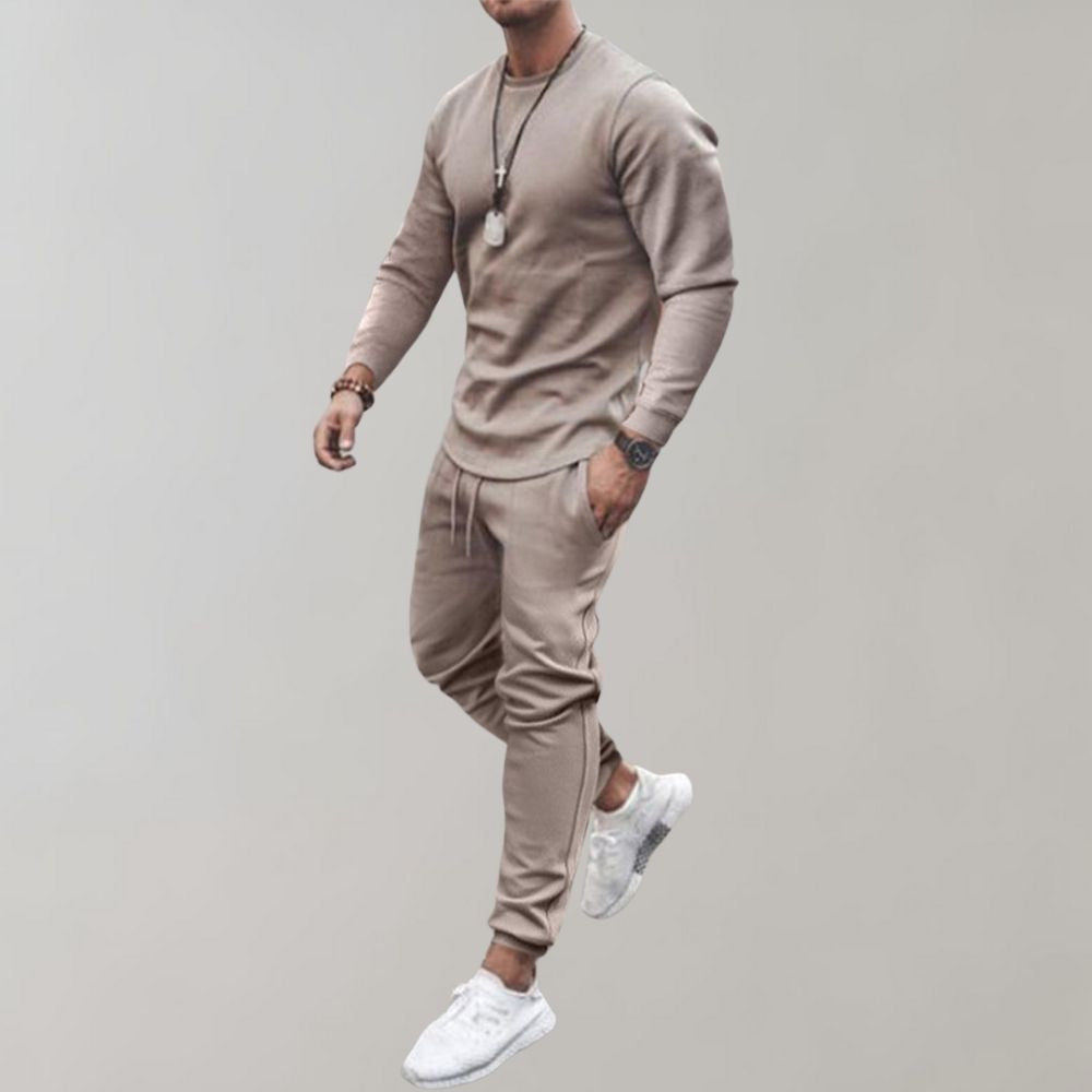 Moderner Herren Sportmode Trainingsanzug. Stylischer Zweiteiler für Herbst, Winter, Frühling – Sport & Alltagsmode.