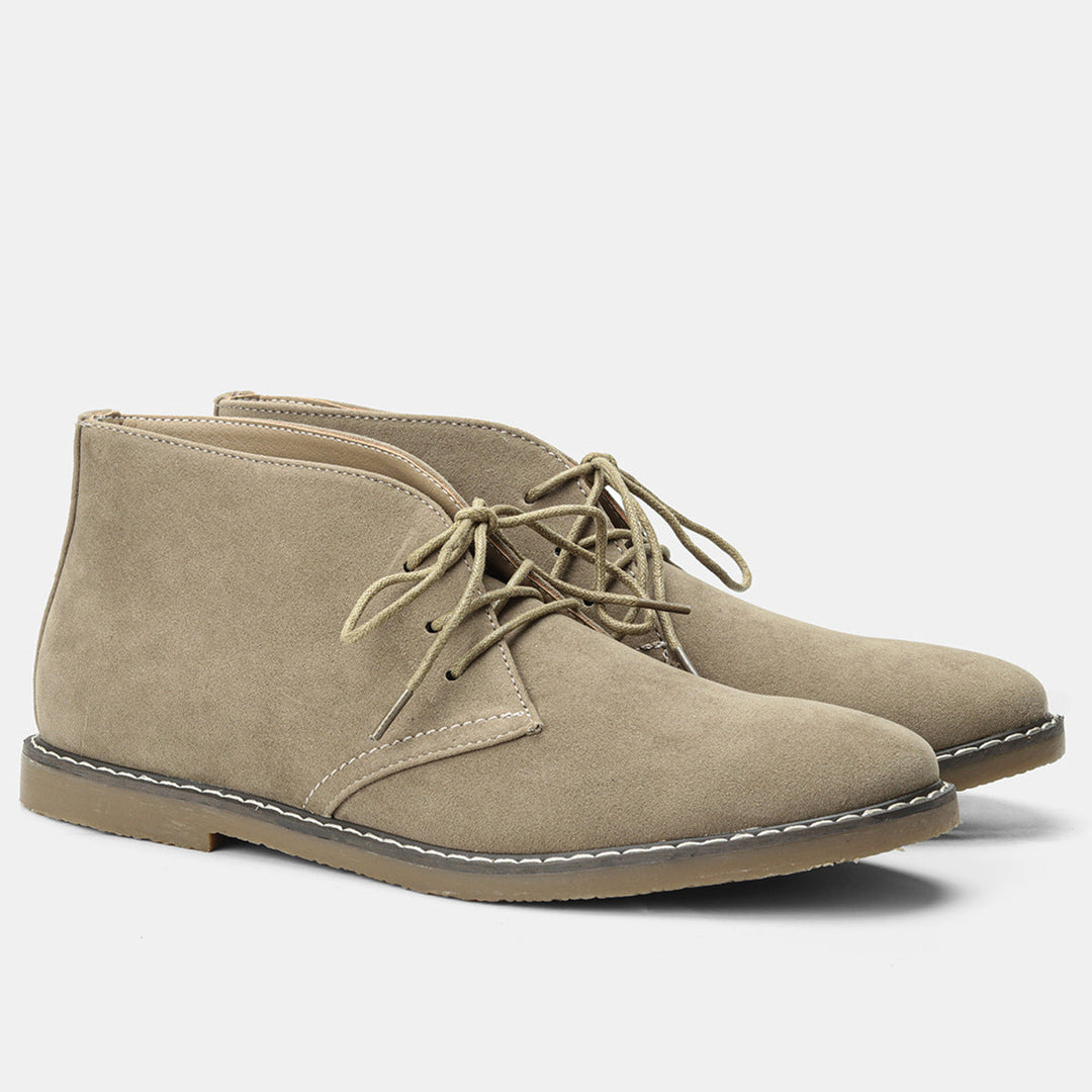 Zeitlose Herren Vintage Desert Boots, robust und stilvoll, ideal für ganzjährige Eleganz und Komfort.